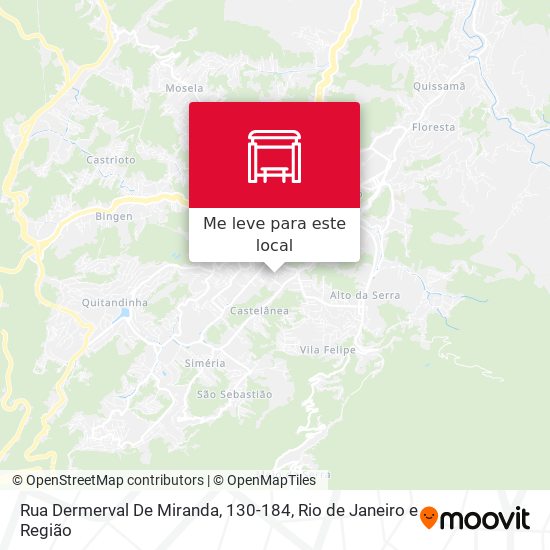 Rua Dermerval De Miranda, 130-184 mapa