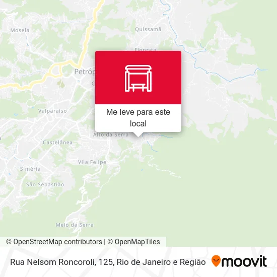 Rua Nelsom Roncoroli, 125 mapa