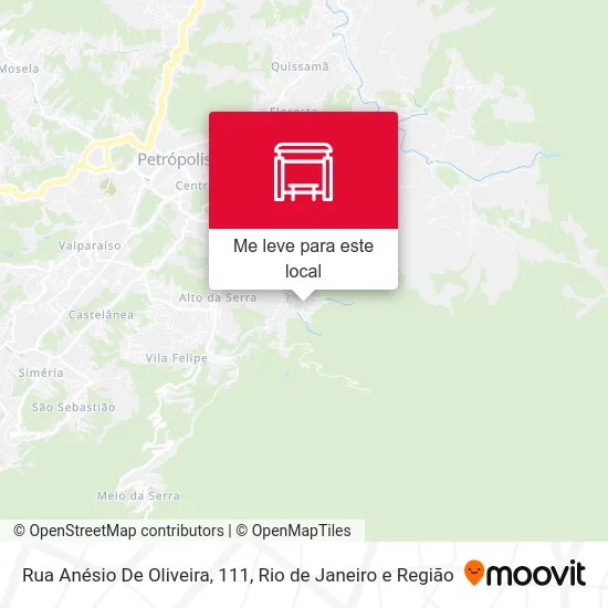 Rua Anésio De Oliveira, 111 mapa