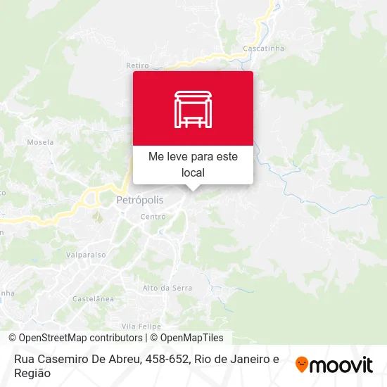 Rua Casemiro De Abreu, 458-652 mapa