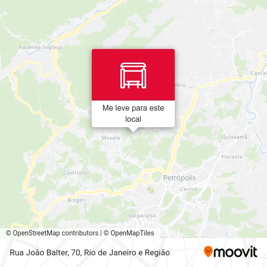 Rua João Balter, 70 mapa