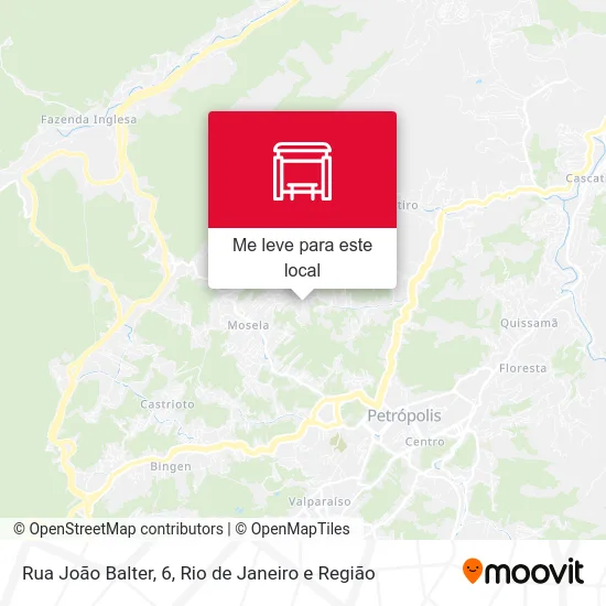Rua João Balter, 6 mapa