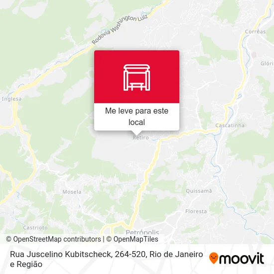 Rua Juscelino Kubitscheck, 264-520 mapa