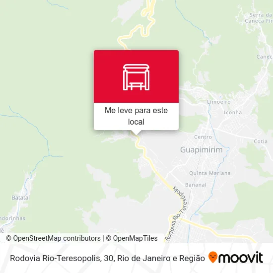 Rodovia Rio-Teresopolis, 30 mapa