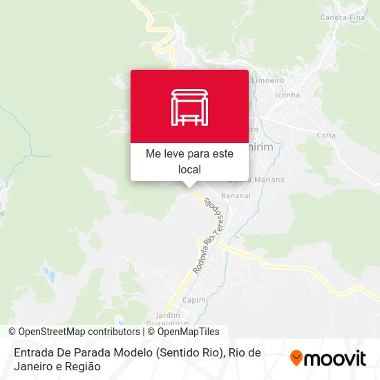 Entrada De Parada Modelo (Sentido Rio) mapa