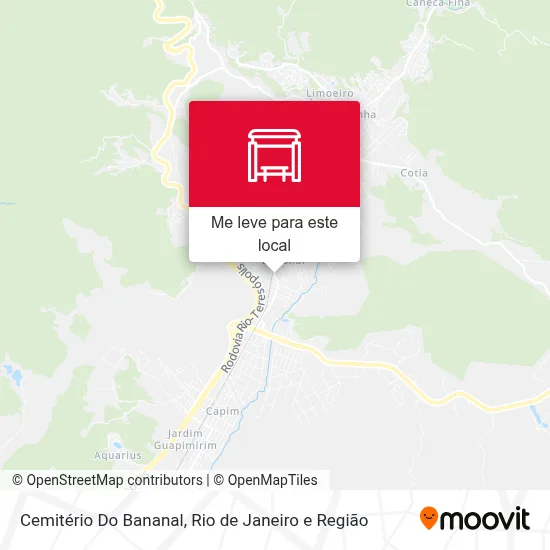 Cemitério Do Bananal mapa