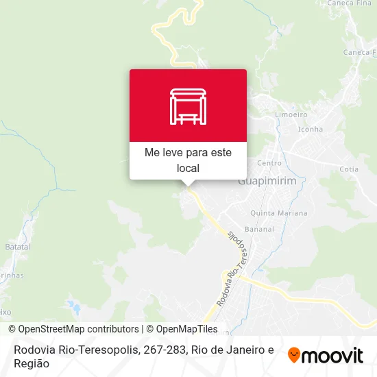 Rodovia Rio-Teresopolis, 267-283 mapa