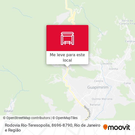 Rodovia Rio-Teresopolis, 8696-8790 mapa