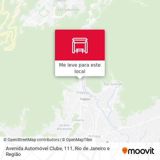 Avenida Automóvel Clube, 111 mapa