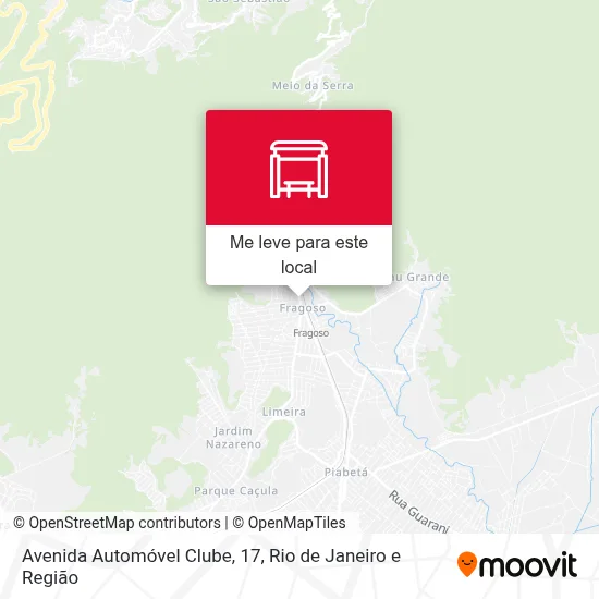 Avenida Automóvel Clube, 17 mapa