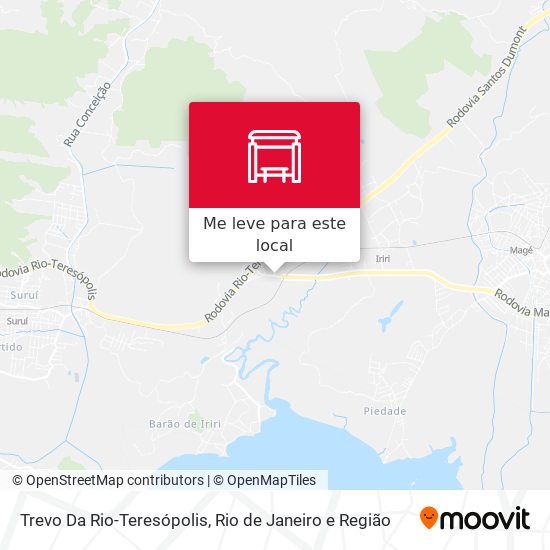 Trevo Da Rio-Teresópolis mapa