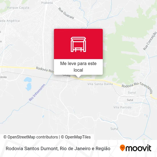 Rodovia Santos Dumont mapa
