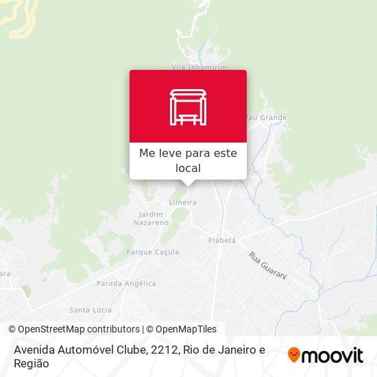 Avenida Automóvel Clube, 2212 mapa