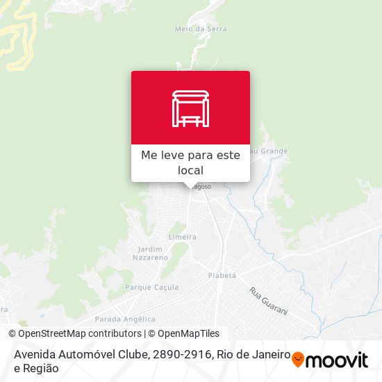 Avenida Automóvel Clube, 2890-2916 mapa