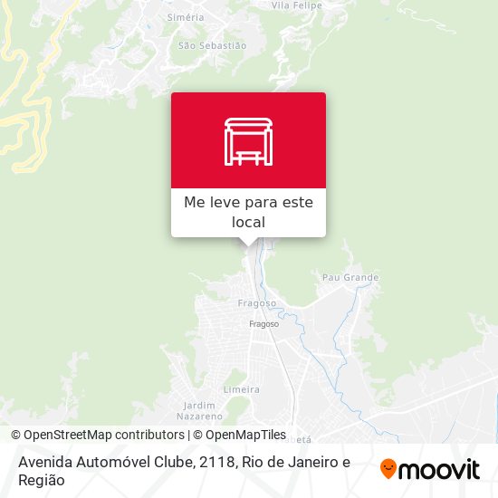 Avenida Automóvel Clube, 2118 mapa