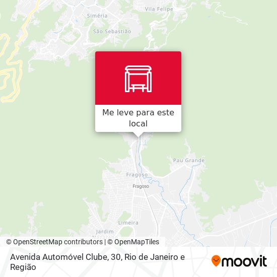 Avenida Automóvel Clube, 30 mapa