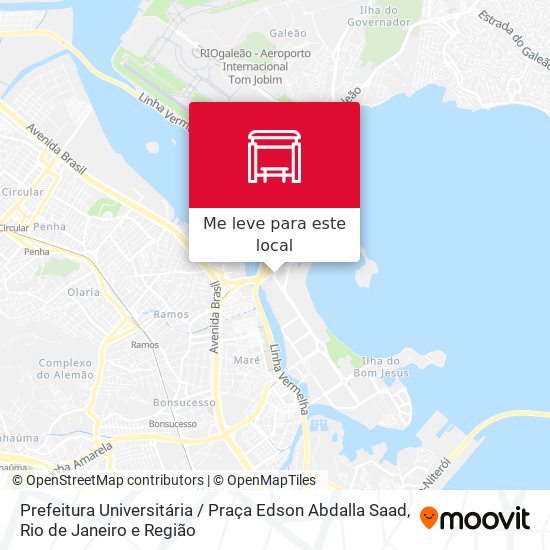 Prefeitura Universitária / Praça Edson Abdalla Saad mapa