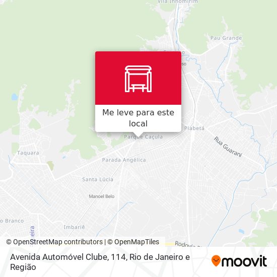 Avenida Automóvel Clube, 114 mapa