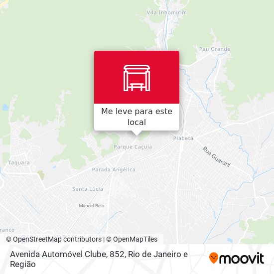 Avenida Automóvel Clube, 852 mapa