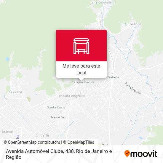 Avenida Automóvel Clube, 438 mapa