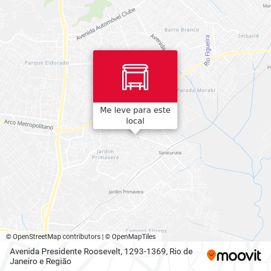 Avenida Presidente Roosevelt, 1293-1369 mapa