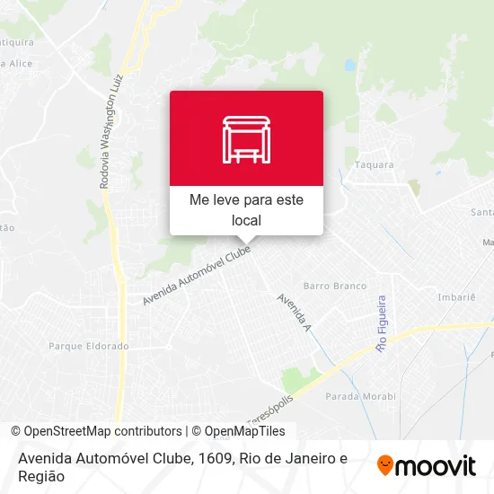 Avenida Automóvel Clube, 1609 mapa