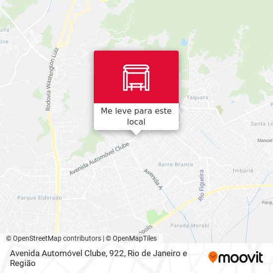 Avenida Automóvel Clube, 922 mapa