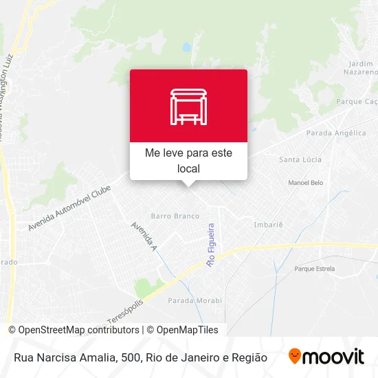 Rua Narcisa Amalia, 500 mapa