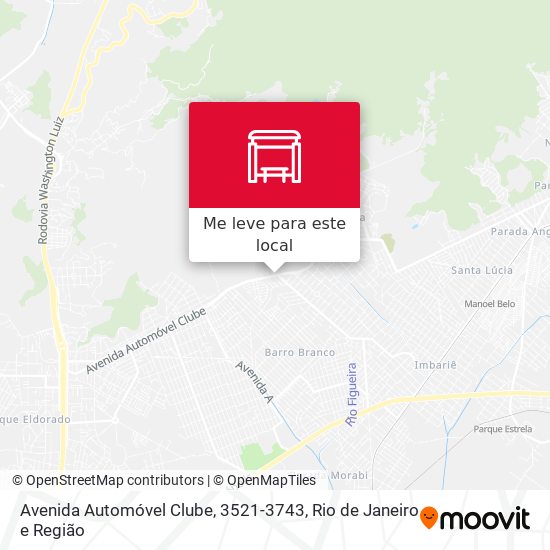Avenida Automóvel Clube, 3521-3743 mapa