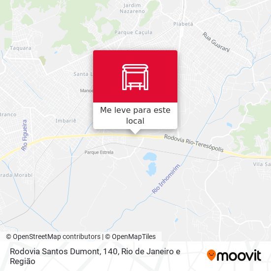 Rodovia Santos Dumont, 140 mapa