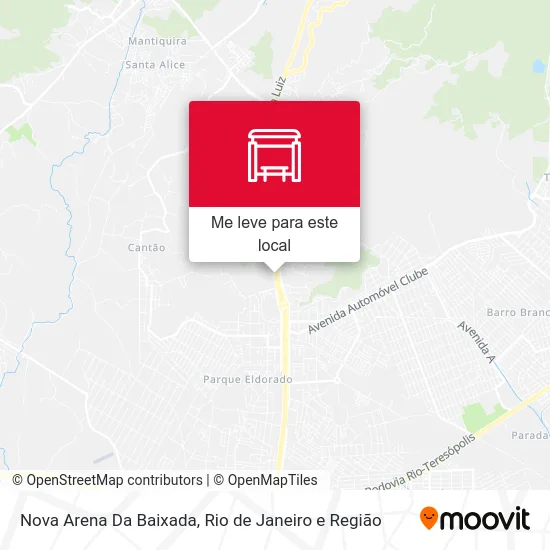 Nova Arena Da Baixada mapa