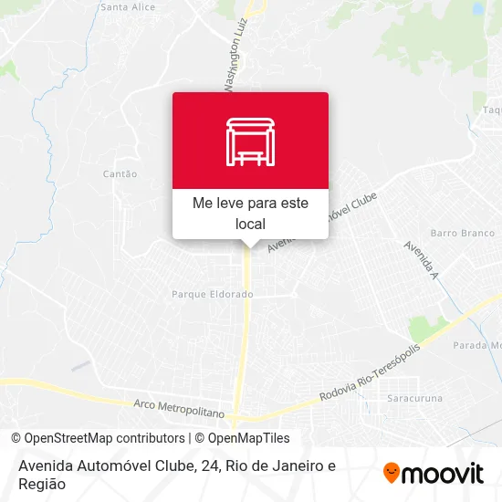 Avenida Automóvel Clube, 24 mapa