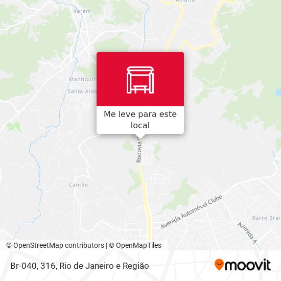 Br-040, 316 mapa