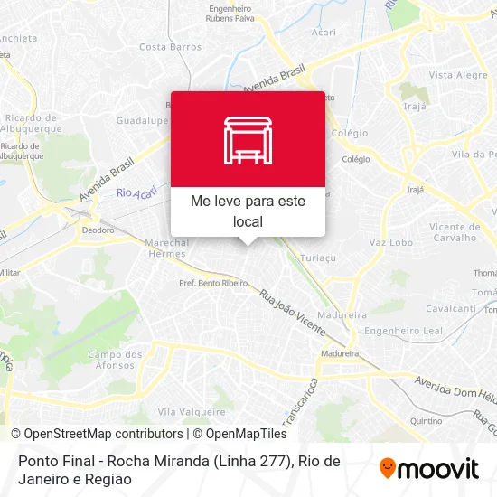 Ponto Final - Rocha Miranda (Linha 277) mapa