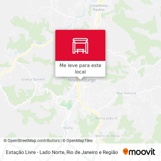 Estação Livre - Lado Norte mapa