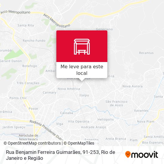 Rua Benjamin Ferreira Guimarães, 91-253 mapa