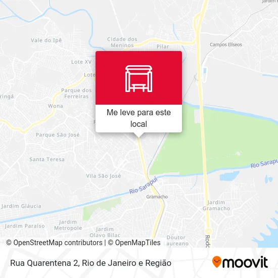 Rua Quarentena 2 mapa