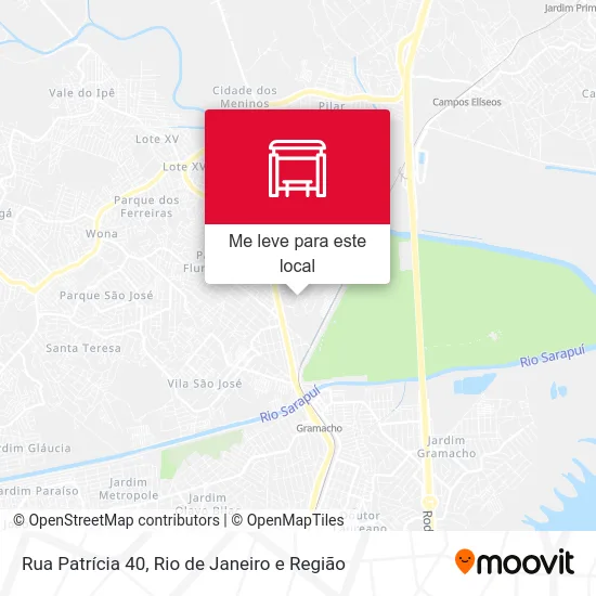 Rua Patrícia 40 mapa