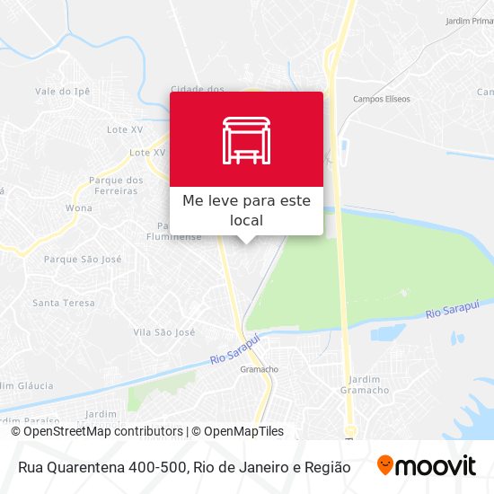 Rua Quarentena 400-500 mapa