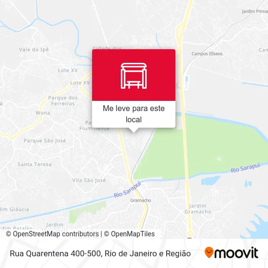 Rua Quarentena 400-500 mapa