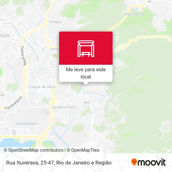 Rua Ituverava, 25-47 mapa