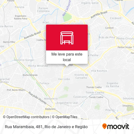 Rua Marambaia, 481 mapa
