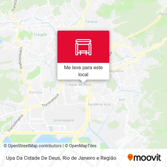 Upa Da Cidade De Deus mapa