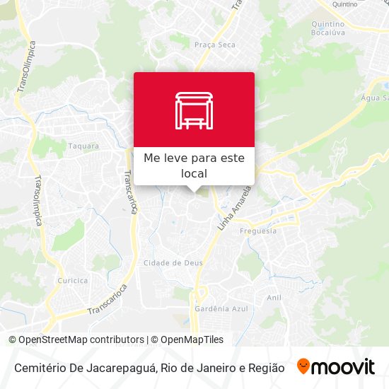 Cemitério De Jacarepaguá mapa