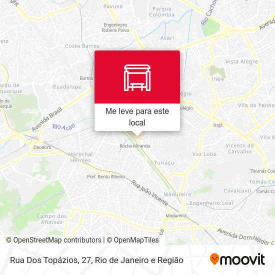 Rua Dos Topázios, 27 mapa