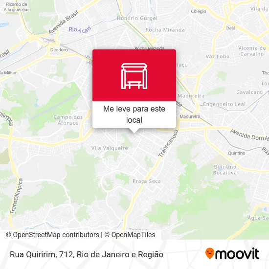 Rua Quiririm, 712 mapa