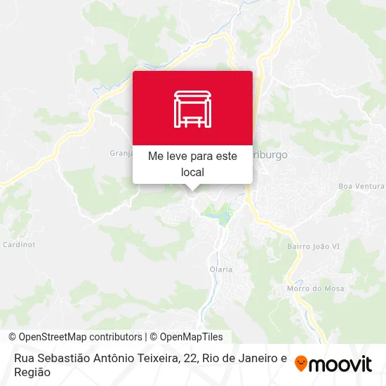 Rua Sebastião Antônio Teixeira, 22 mapa