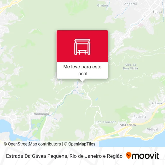 Estrada Da Gávea Pequena mapa