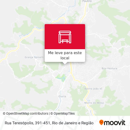 Rua Teresópolis, 391-451 mapa