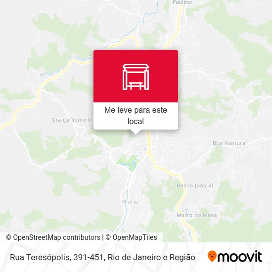 Rua Teresópolis, 391-451 mapa